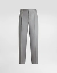 Cotton gabardine trousers