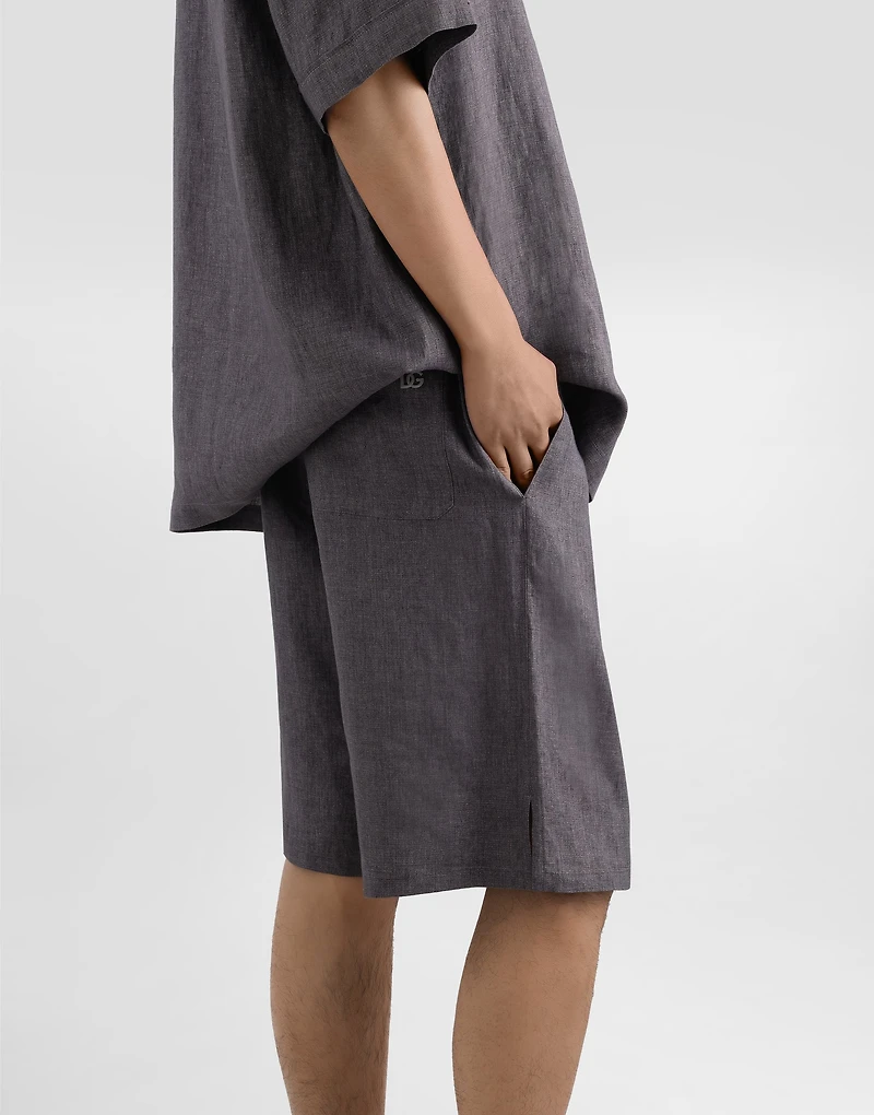 Linen canvas trousers