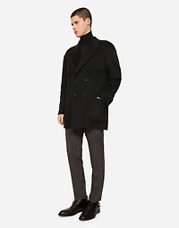 Cashmere and silk turtle-neck sweater