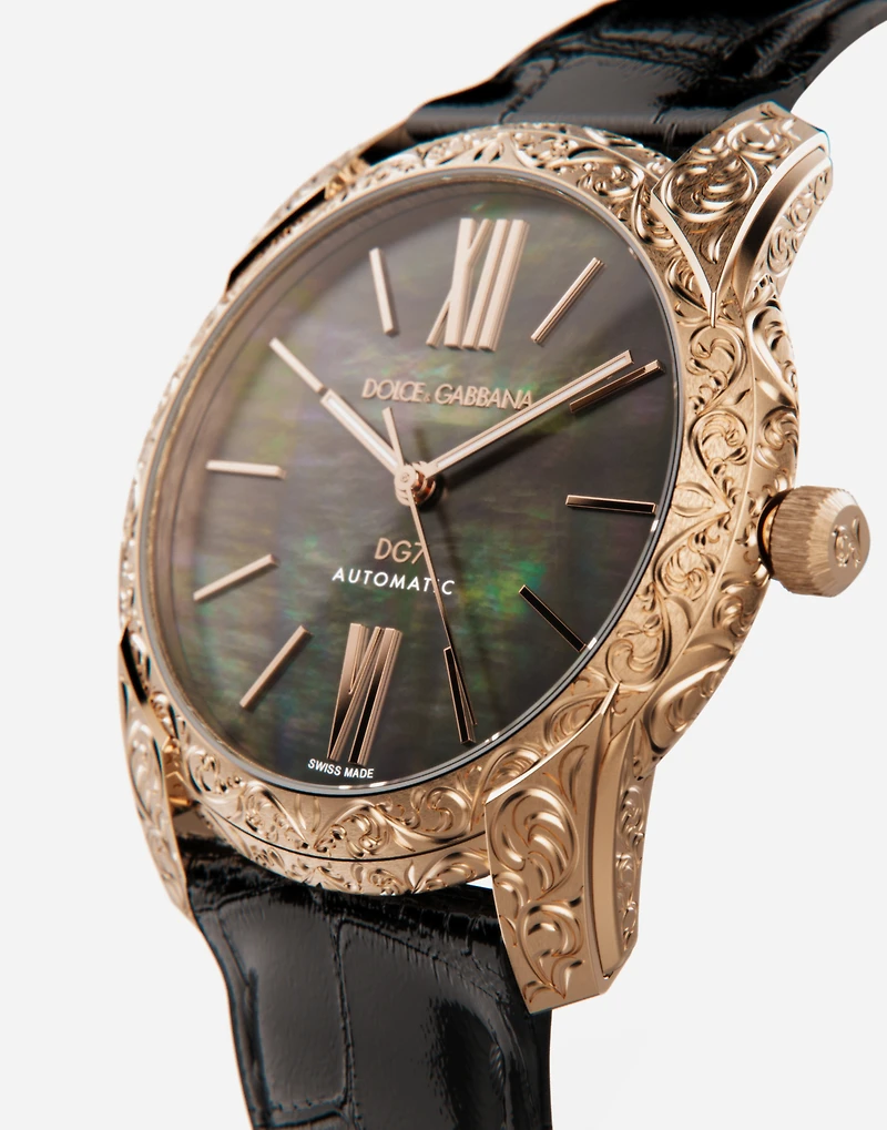 Gold and mother-of-pearl watch