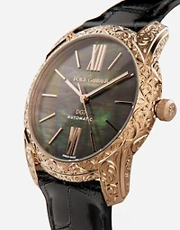 Gold and mother-of-pearl watch