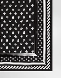Twill scarf with all-over DG logo print (90 x 90)