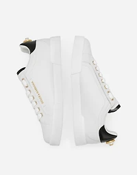 Calfskin nappa Portofino sneakers with lettering