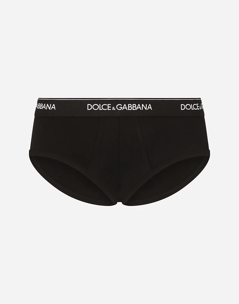 Stretch cotton mid-rise briefs two pack