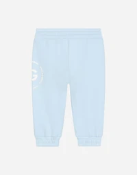 Jersey jogging pants with DG logo print