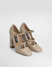 Patent leather pumps