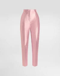 Silk shantung trousers