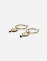 Sicily Earrings
 18-carat yellow gold and black jade