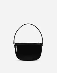 Patent leather shoulder bag