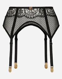 Lace suspender belt