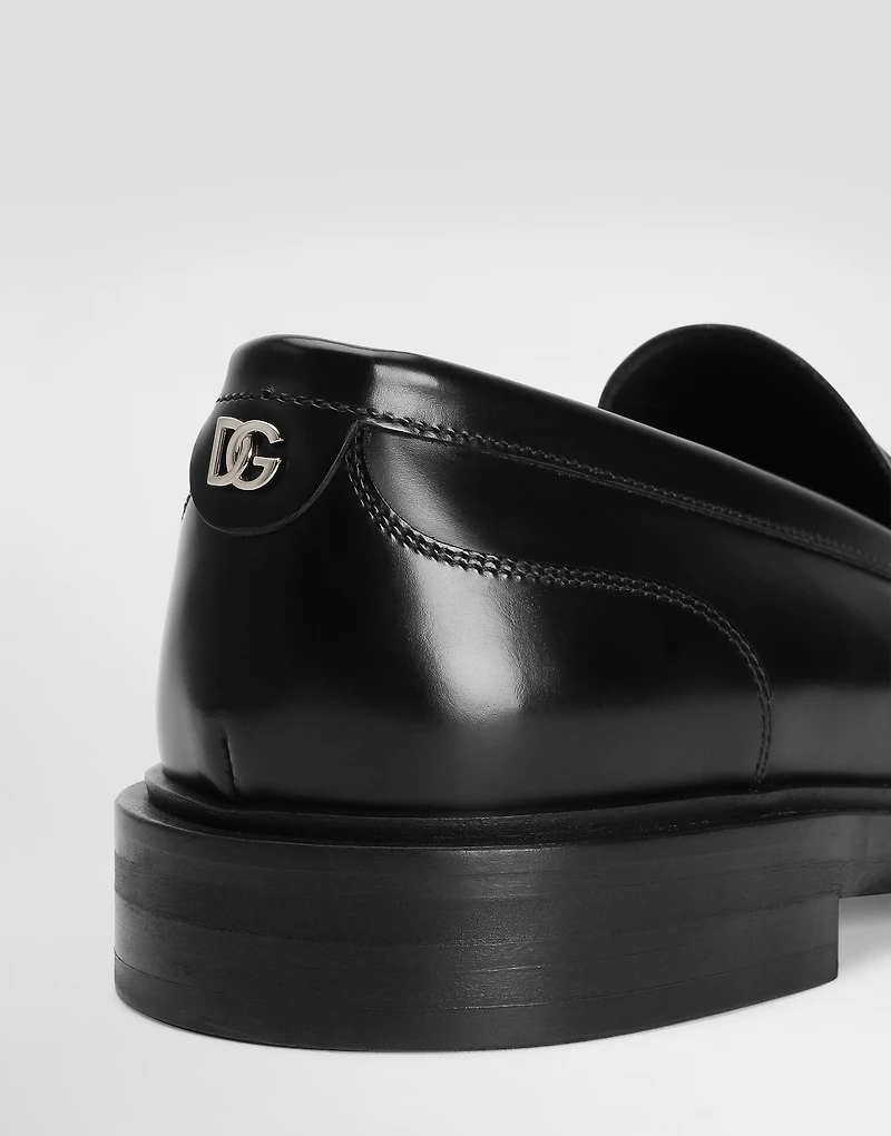 Brushed calfskin loafers