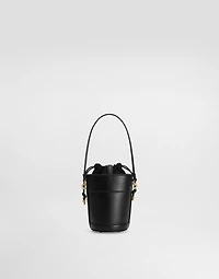 Capri bucket bag in canvas and leather