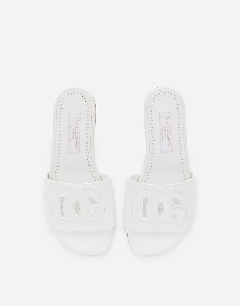 Flat calfskin slippers