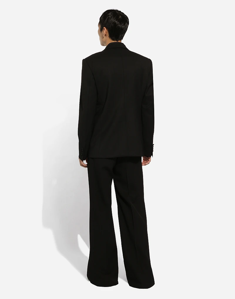 Embroidered single-breasted Sicilia-fit jacket