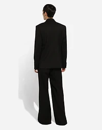 Embroidered single-breasted Sicilia-fit jacket