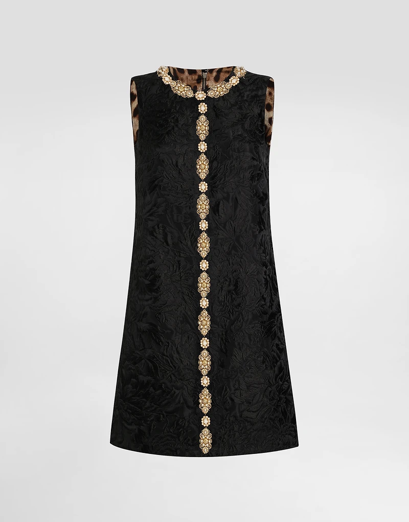 Brocade peony dres
