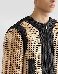 Woven raffia jacket