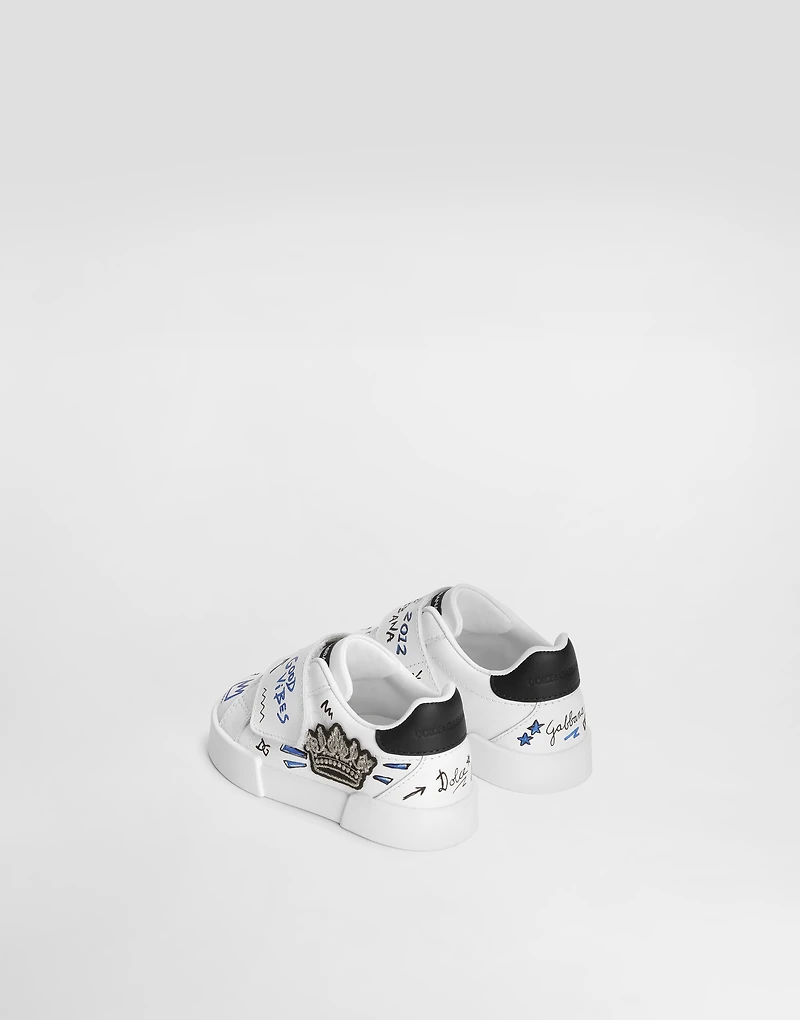 Printed lambskin Portofino Light sneakers