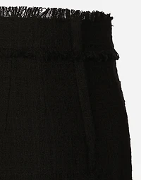 Tweed midi skirt with DG logo