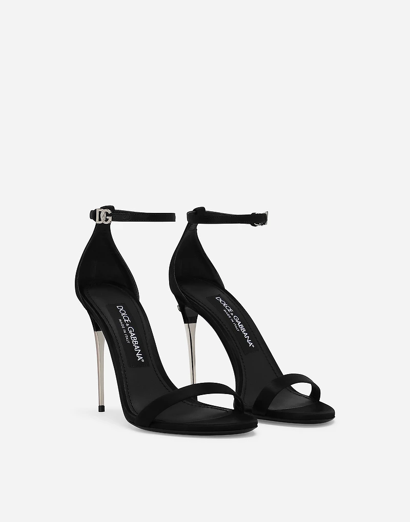 Satin sandals