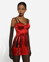 Satin corset top