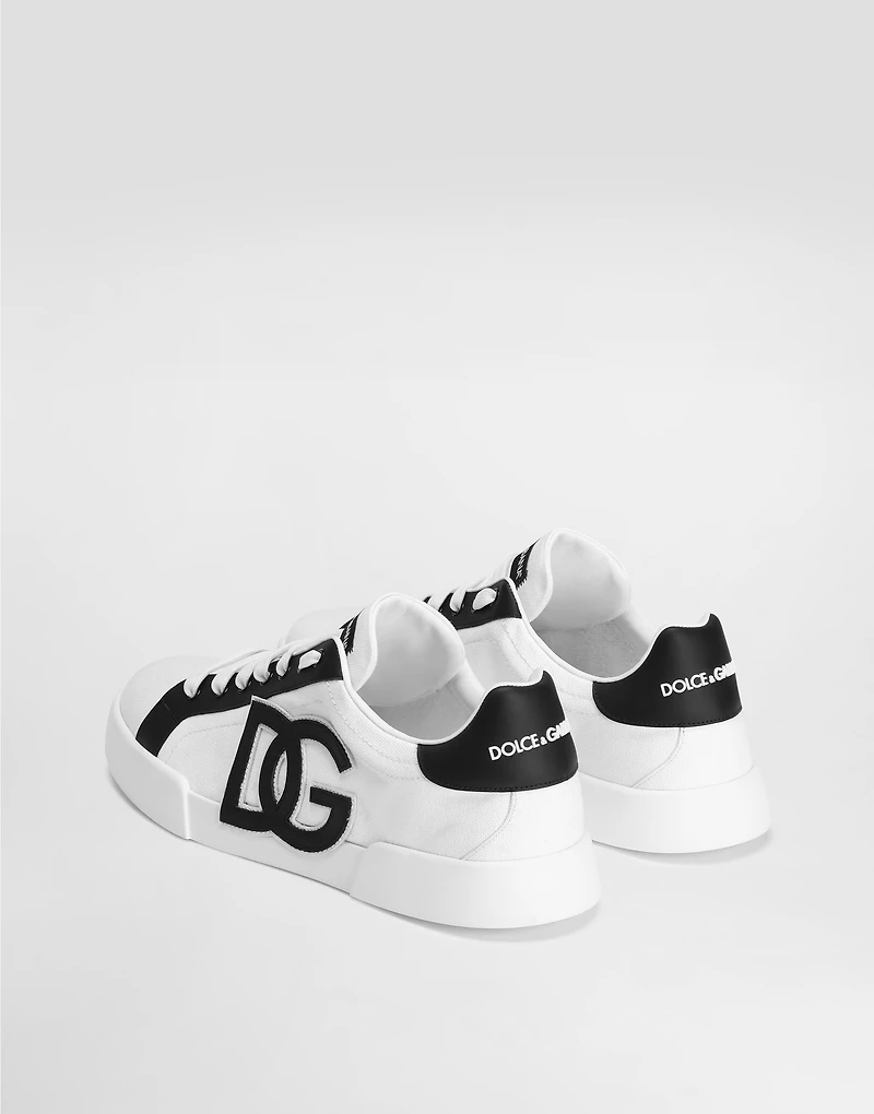 Portofino light strobel sneakers canvas and calfskin