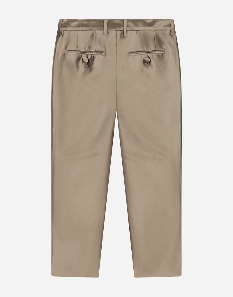 Classic mikado silk pants