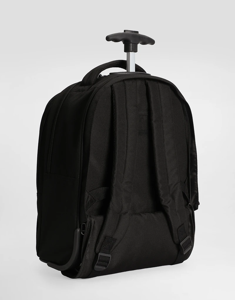 Printed nylon trolley backpack