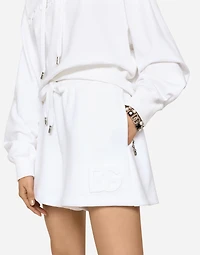 Jersey shorts with embossed DG logo