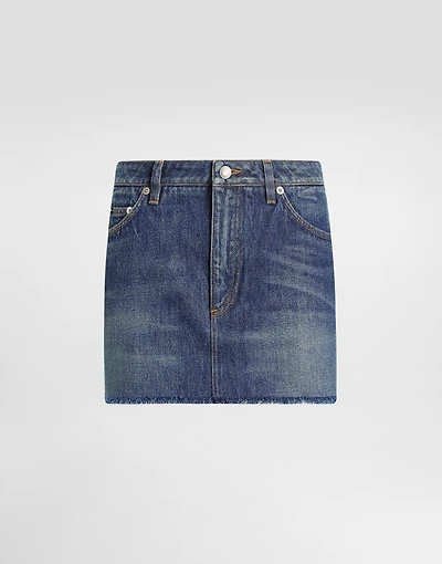 Denim miniskirt