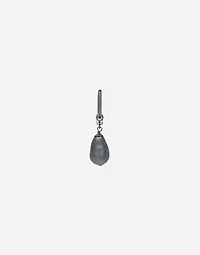 Single creole earring with teardrop detail