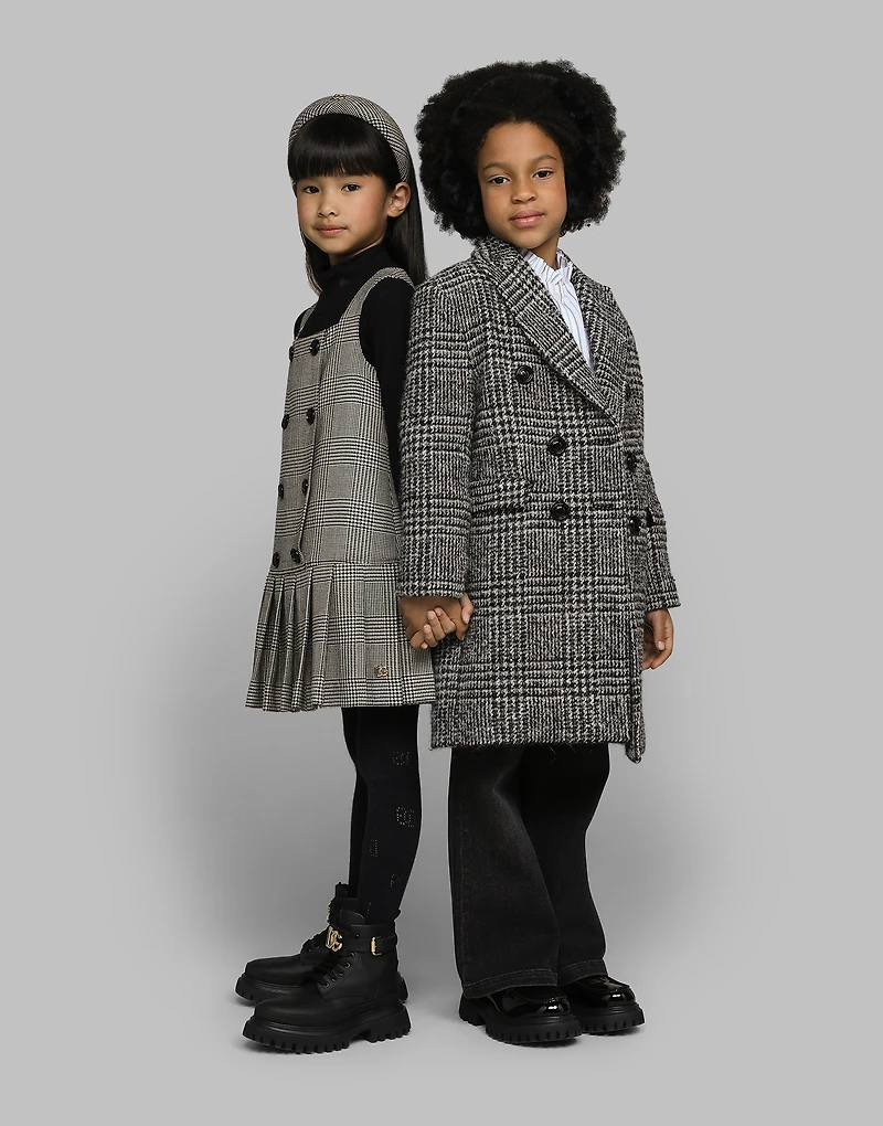 Wool glen plaid dress