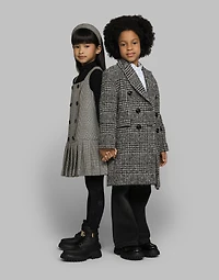 Wool glen plaid dress