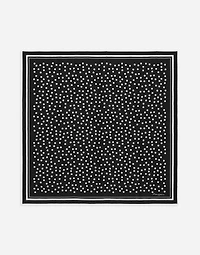 Polka-dot twill scarf (90x90)