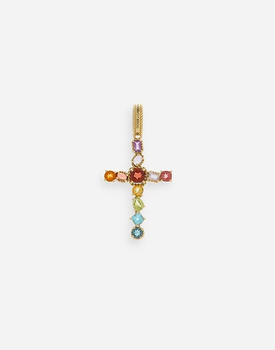 Charm Kids 18-carat yellow gold and multicolored gems