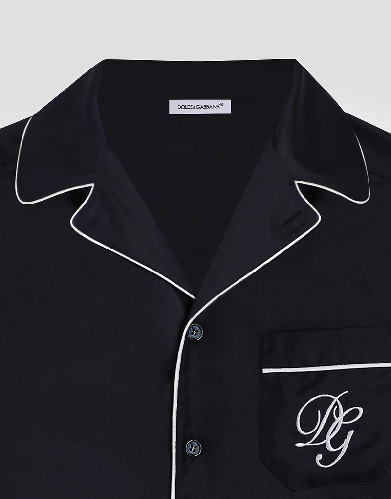Twill shirt with DG embroidery