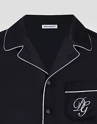 Twill shirt with DG embroidery