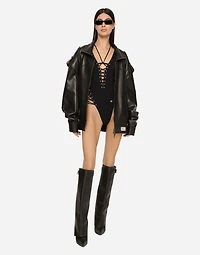 Oversize bullskin jacket