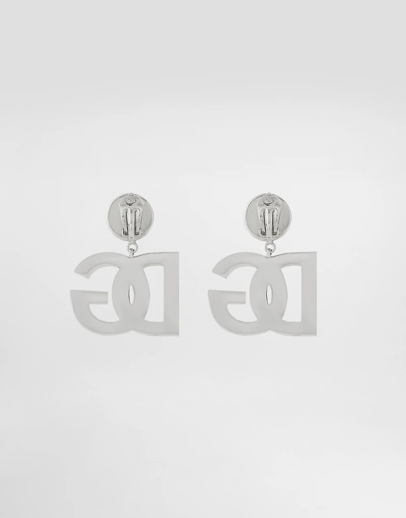 KIM DOLCE&GABBANA Clip-on earrings with DG logo