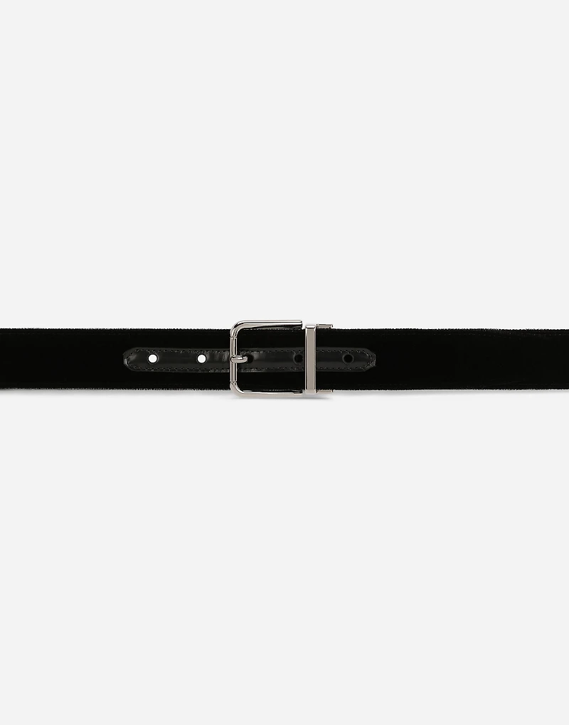Cotton velvet belt