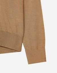 Cashmere and silk turtle-neck sweater