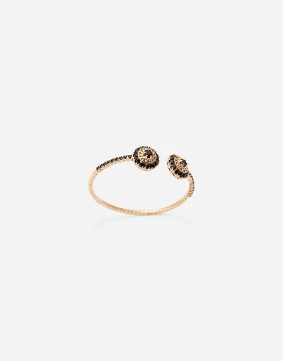 Sicily Bracelet 18-carat yellow gold and black sapphires