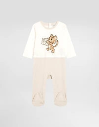 3-piece interlock gift set with leopard-print