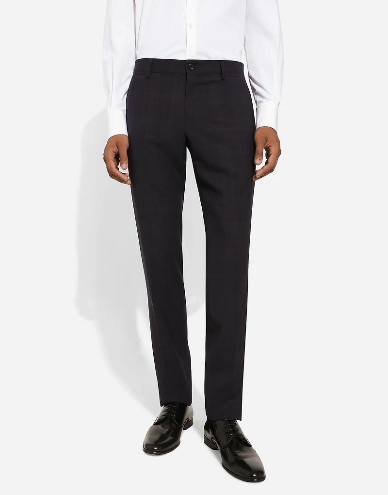 Single-breasted glen plaid Martini-fit suit