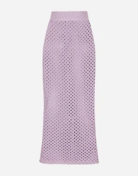 Long crochet pencil skirt