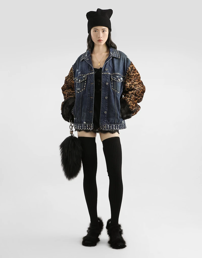 Oversized denim jacket