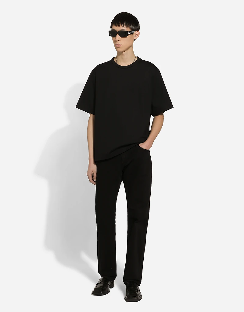 Classic black denim jeans