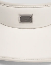 Gabardine peak with logo