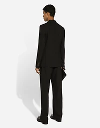 Double-breasted wool Taormina-fit jacket