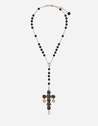  Sicily Rosary Necklace
 18-carat yellow gold and black sapphires